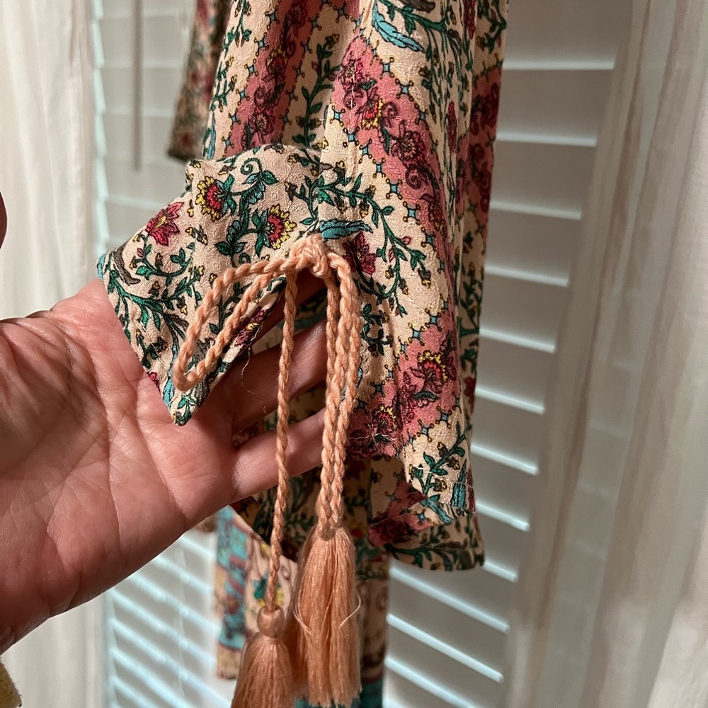 Bohemian Floral Kimono Duster - Picture 6 of 10